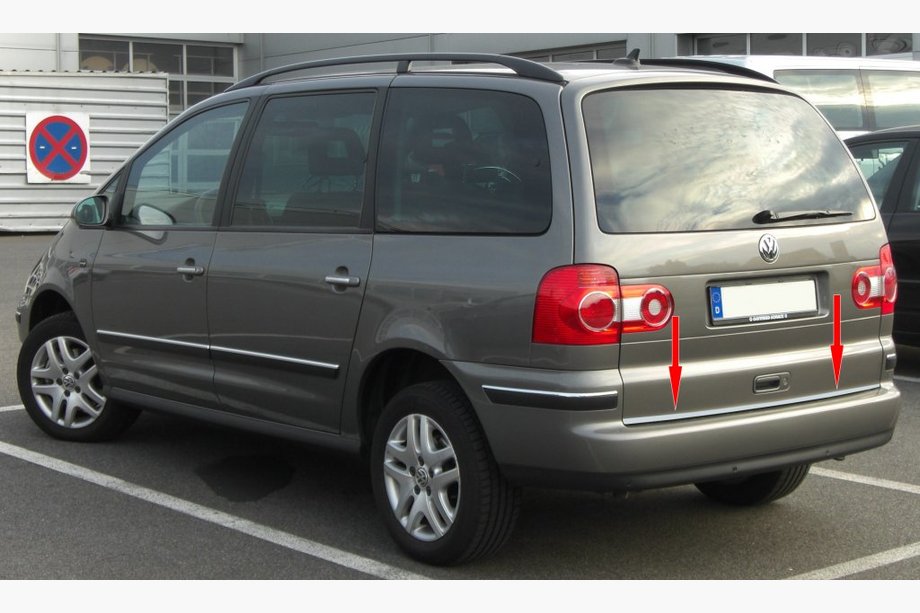 Seat Alhambra 1996–2010 Bagagerumskantliste (rustfrit stål) Image