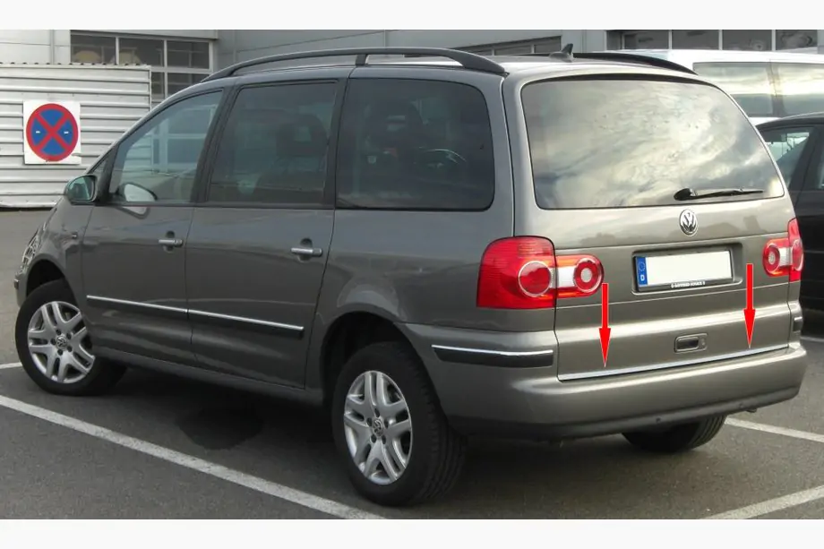 Ford Galaxy 1995–2006 Bagagerumskantliste (rustfrit stål) Image