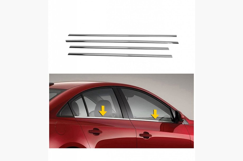 Mazda 6 2003–2008 Vindueslister (4 stk., rustfrit stål) Image