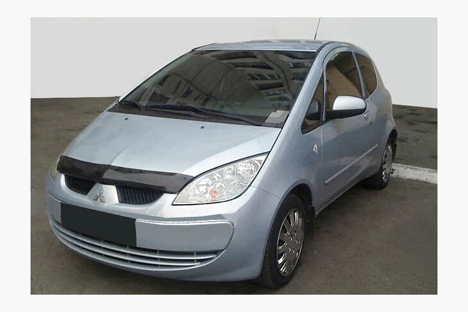 Mitsubishi Colt 2004–2012 Motorhjelmsdeflektor 2009+ (SIM) Image
