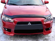 Mitsubishi Lancer X 2008– Stenslagsbeskytter til motorhjelm, lang 2007-2011 (SIM) foto 1
