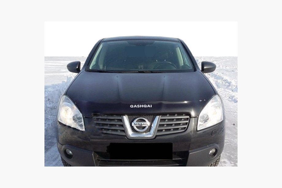 Nissan Qashqai 2007–2010 Motorhjelmsdeflektor med logo (SIM) Image