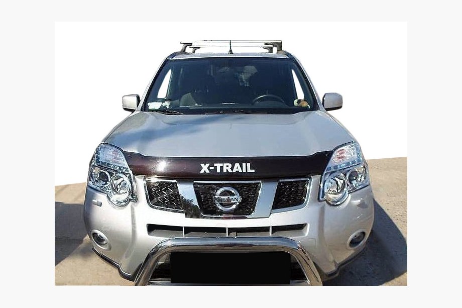 Nissan X-trail T31 2007–2014 Stenslagsbeskytter til motorhjelm med logo (SIM) Image