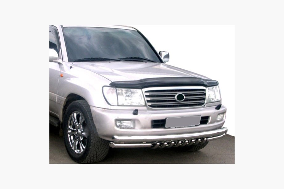 Toyota Land Cruiser 100 1998–2007 Stenslagsbeskytter til motorhjelm med logo (SIM) Image