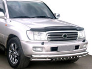 Toyota Land Cruiser 100 1998–2007 Stenslagsbeskytter til motorhjelm med logo (SIM) foto 1