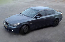 BMW 5-serie E60/E61 2003–2010 Vindafvisere til sideruder (4 stk., SIM krom) foto 1