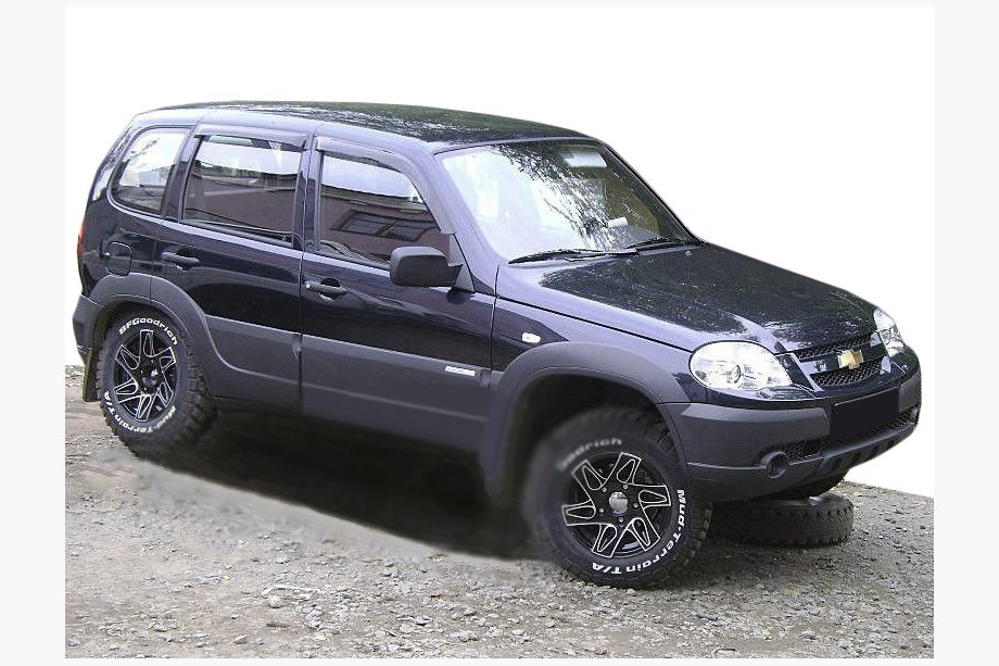 Chevrolet Niva 1998–2020 Vindafvisere til sideruder (4 stk., SIM) Image