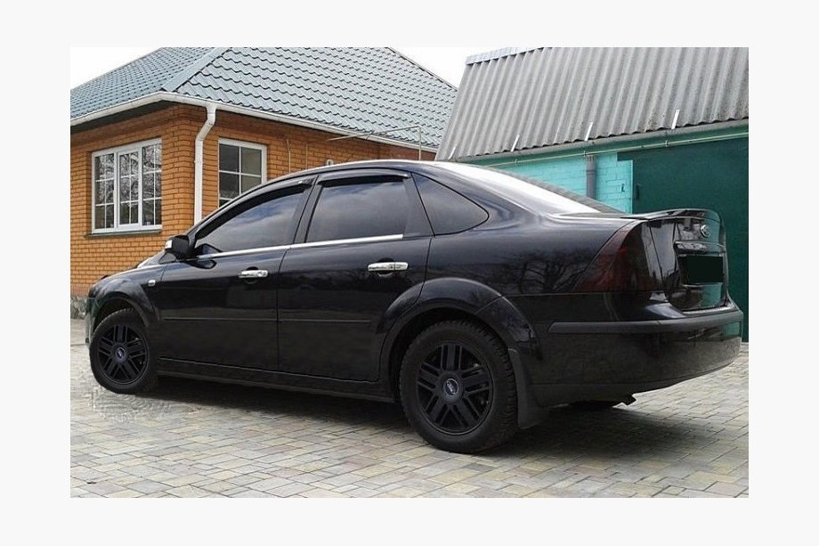 Ford Focus II 2005–2008 Vindafvisere til sideruder SD/HB (4 stk., SIM) Image