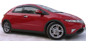Honda Civic Sedan VIII 2006–2011 Vindafvisere til sideruder (4 stk., SIM) foto 1