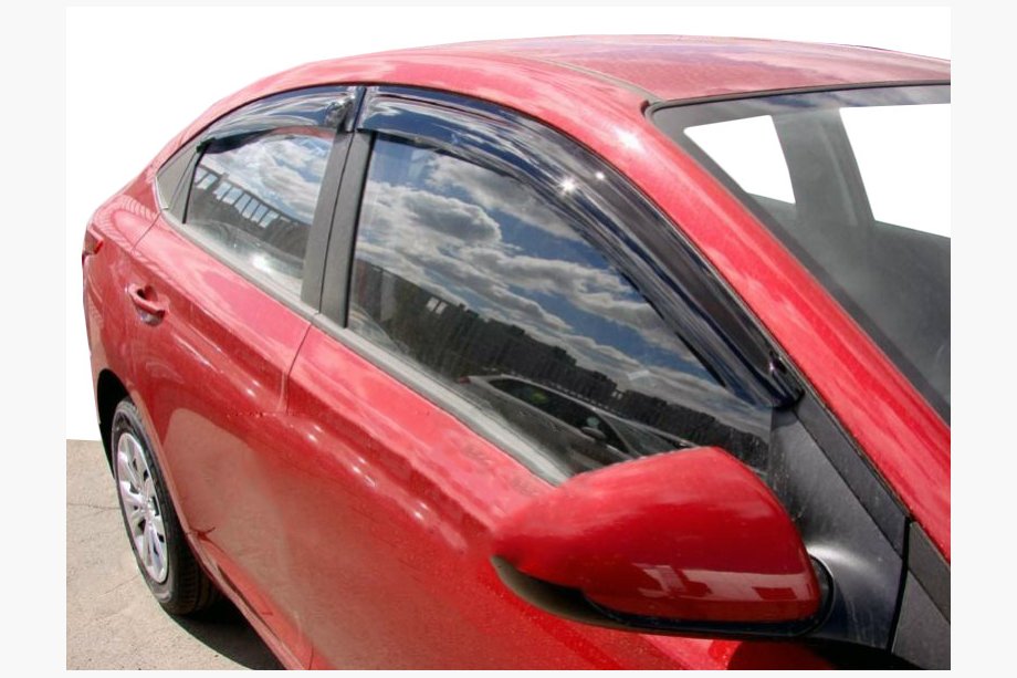 Hyundai Accent 2017–2023 Vindafvisere til sideruder (4 stk., SIM) Image