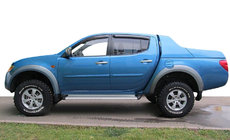 Mitsubishi L200 2006–2015 Vindafvisere til sideruder (4 stk., SIM) foto 1
