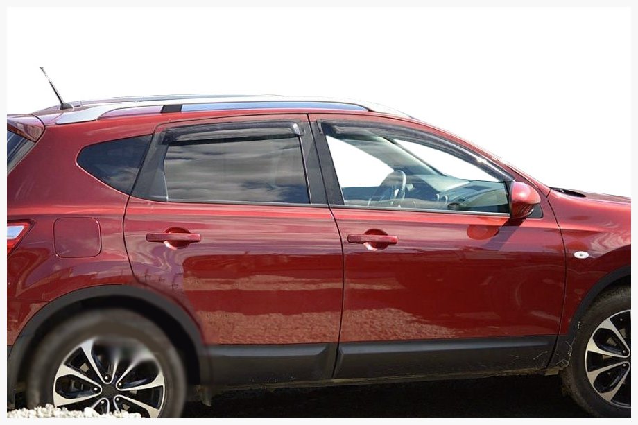 Nissan Qashqai 2010–2014 Vindafvisere til sideruder (4 stk., SIM) Image