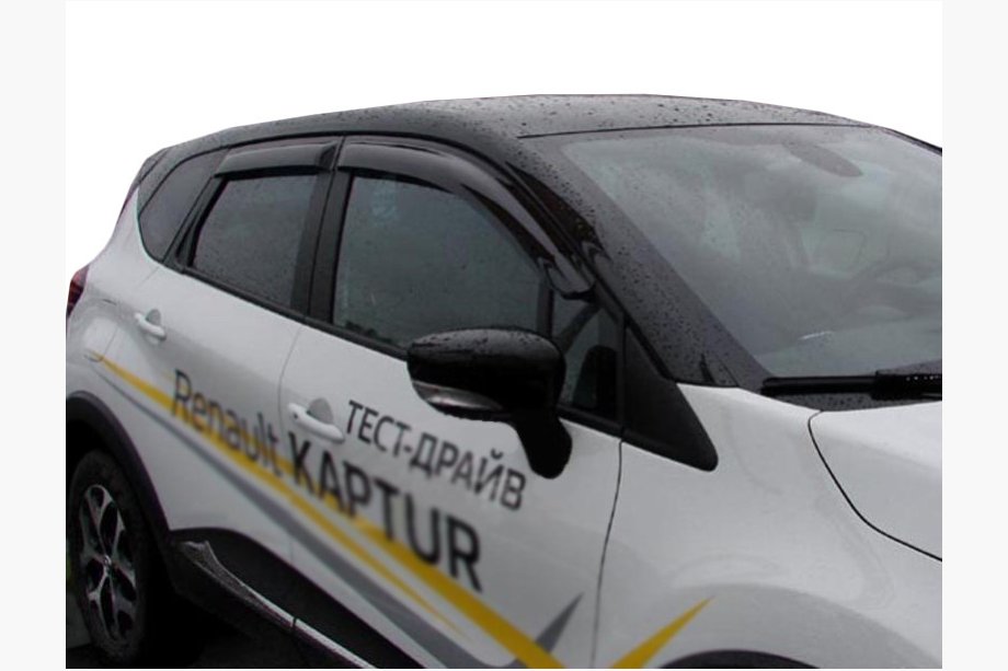 Renault Captur 2013–2019 Vindafvisere til sideruder (4 stk., SIM) Image