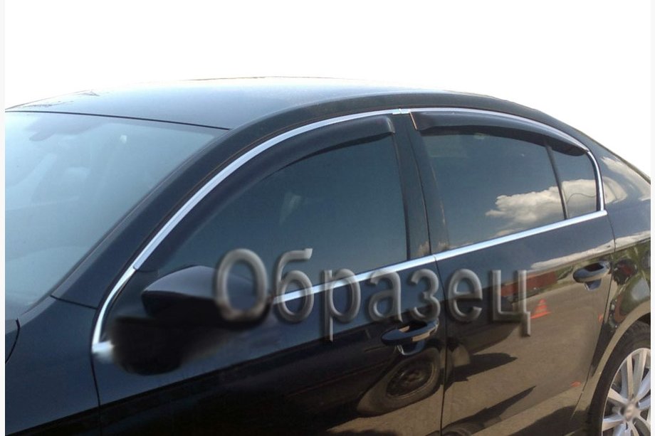 Volkswagen Touareg 2010–2018 Vindafvisere krom (4 stk., SIM) Image