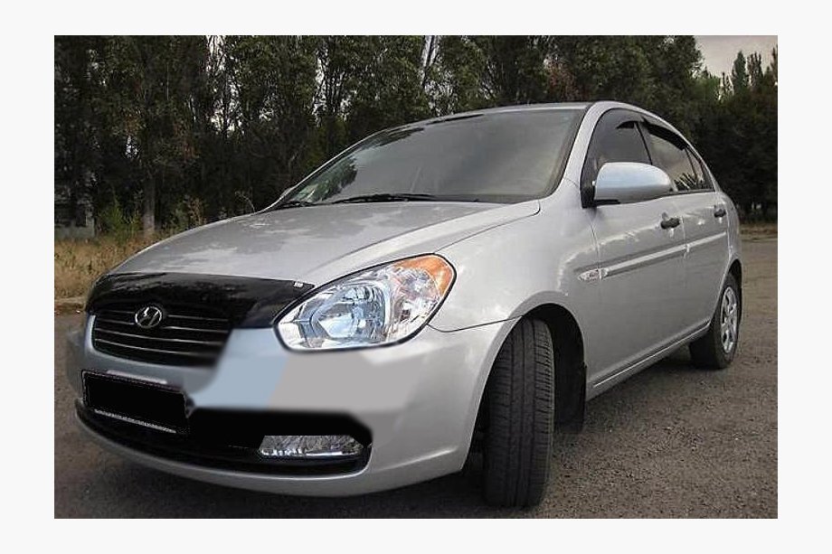 Hyundai Accent 2006–2010 Motorhjelmsdeflektor (SIM) Image