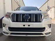 Toyota Land Cruiser Prado 150 2009–2023 TRD kofangerlæber for og bag (2017-) Sort farve foto 3