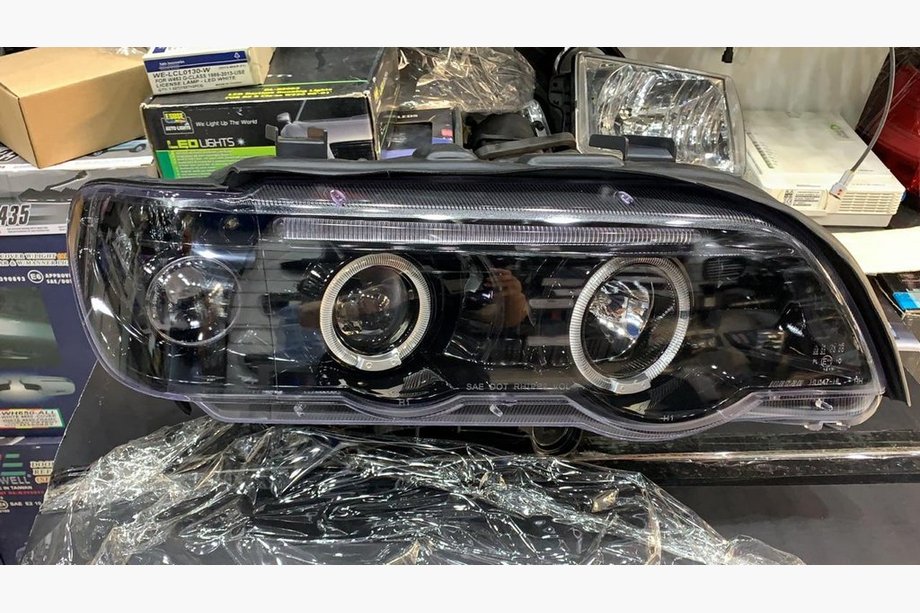 BMW X5 E53 1999–2006 Forlygter (sæt med 2, mørke) Image