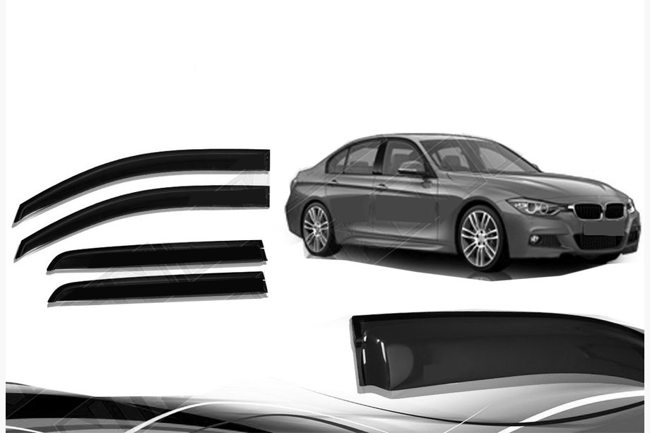BMW 3-serie F30/F31 2012–2019 Vindafvisere Niken (4 stk) Image