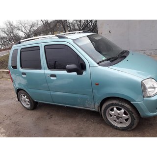 Krom tagrælinger Opel Agila 2000–2007 foto 1