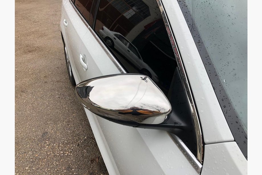 Volkswagen Jetta 2011–2018 Spejlkåber til EU (2 stk., rustfrit stål) OmsaLine - italiensk rustfrit stål Image