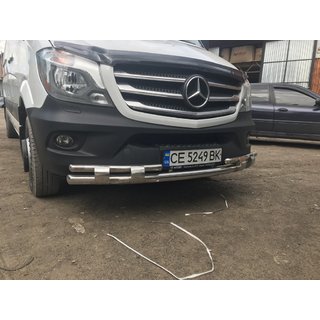 Front nedre bøjle Shark (rustfrit stål) Mercedes Sprinter W906 2006–2018 foto 4