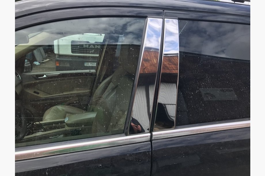 Mercedes GL-klasse X164 2006–2012 Dørstolpelister (6 stk., rustfrit stål) Image
