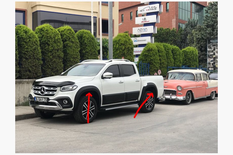 Mercedes X class 2017–2020 Skærmforøgere (til lakering) Foto 1