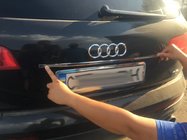 Audi Q7 2005–2015 Kromliste over nummerpladen Carmos (rustfrit stål) foto 1