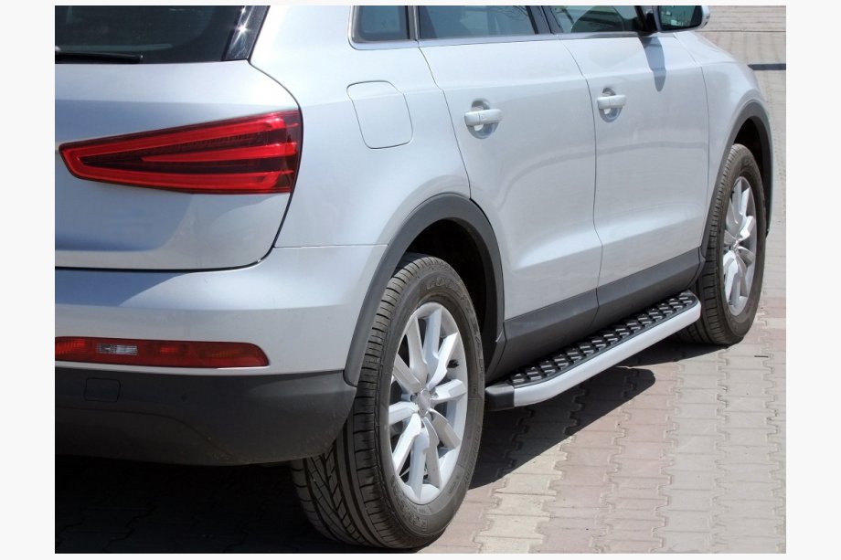 Audi Q7 2005–2015 BlackLine sidetrin (2 stk., aluminium) Image