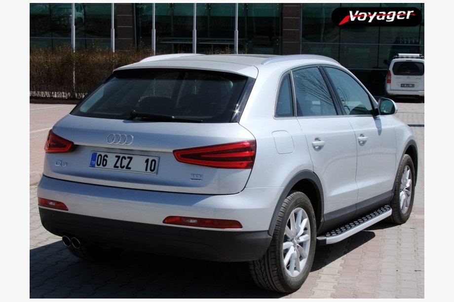 Audi Q3 2011–2019 BlackLine sidetrin (2 stk., aluminium) Image