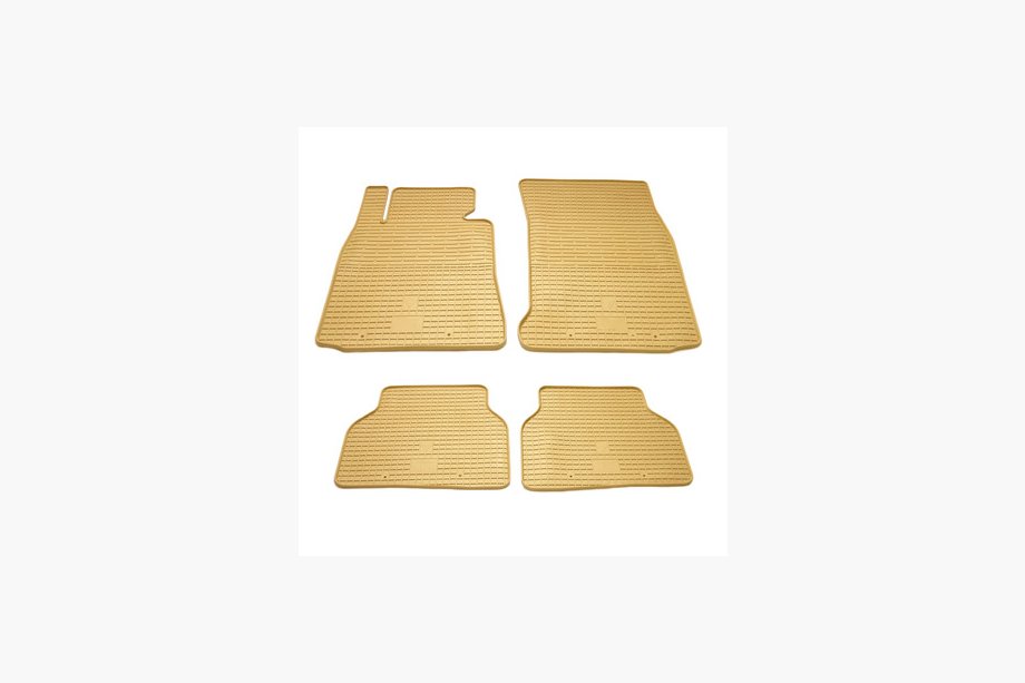 BMW 5-serie E39 1996–2003 Beige gummimåtter til kabinen (4 stk., Stingray Premium) Image