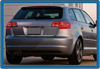 Audi A3 2012–2020 Bagklapskantliste (rustfrit stål) foto 2
