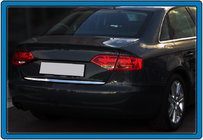 Audi A4 B8 2007–2015 Krom bagklapsliste (sedan, rustfrit stål) foto 1