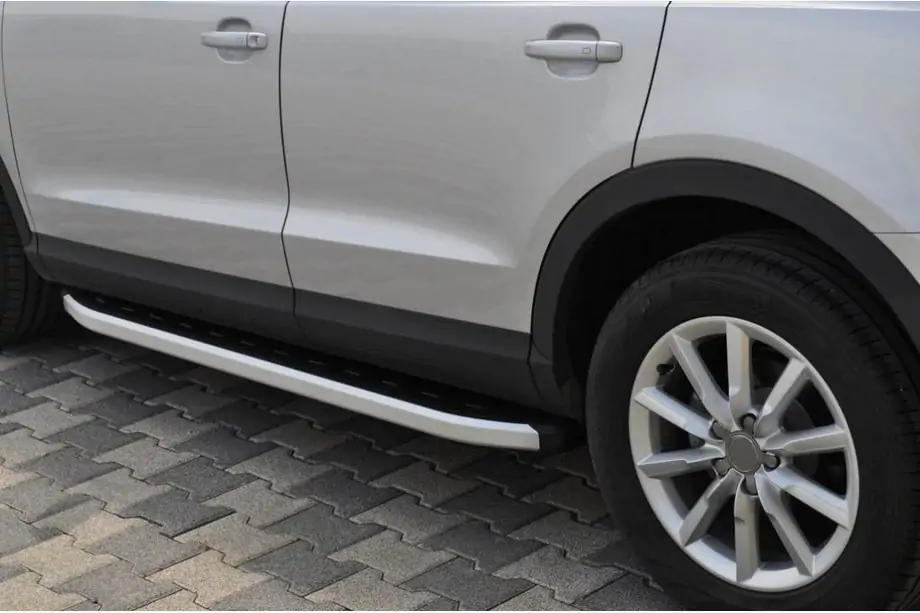 Mercedes GLE/ML Klasse W166 2011–2018 Sidetrin Fullmond (2 stk., aluminium) Image