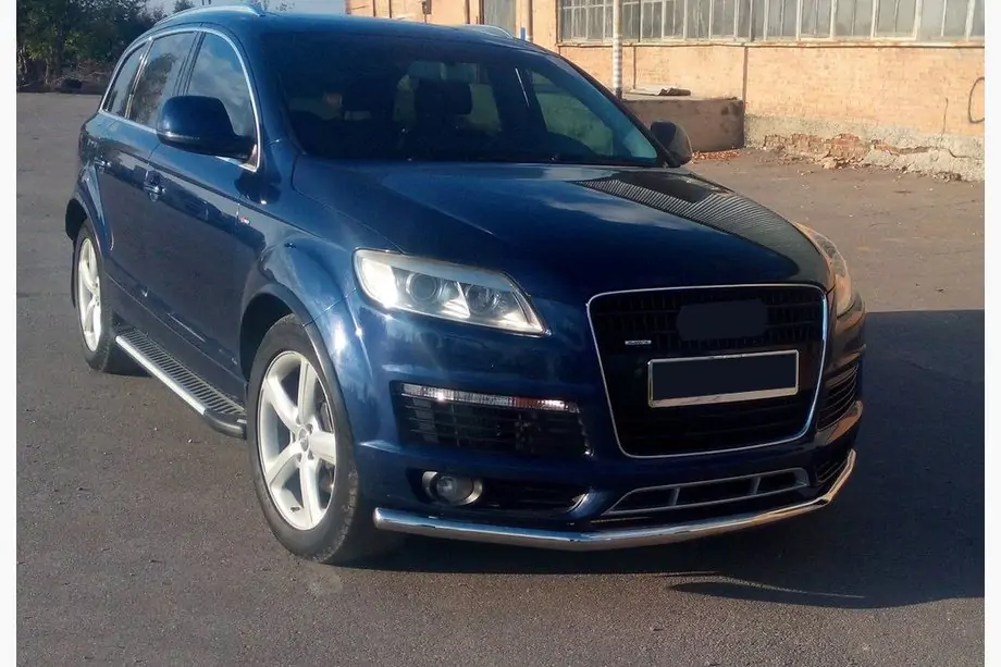 Audi Q7 2005–2015 Sidetrin Line (2 stk., aluminium) Image