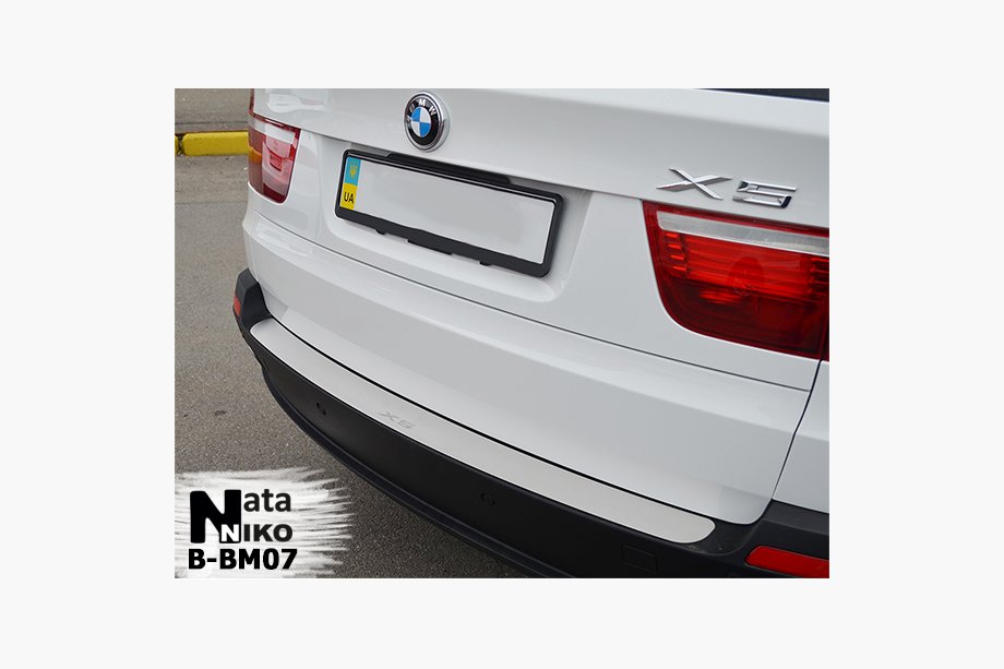 BMW X5 E70 2007–2013 Bagkofangerbeskytter NataNika (rustfrit stål) Image
