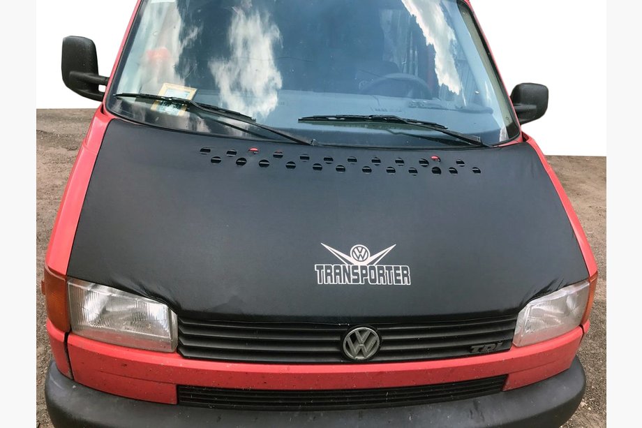 Volkswagen T4 Transporter 1990–2003 UDSALG! Motorhjelmcover til lige motorhjelm (kunstlæder) Image