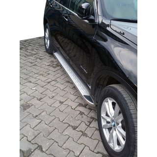Sidetrin MsLine Omsa (2 stk., aluminium)