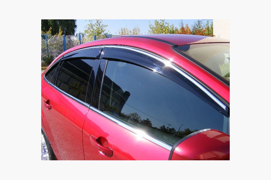 Honda Civic Sedan VIII 2006–2011 Vindafvisere med kromliste (4 stk., Niken) Image