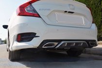 Honda Civic Sedan X 2016–2021 Bagkofangerhjørner (til lakering) foto 2