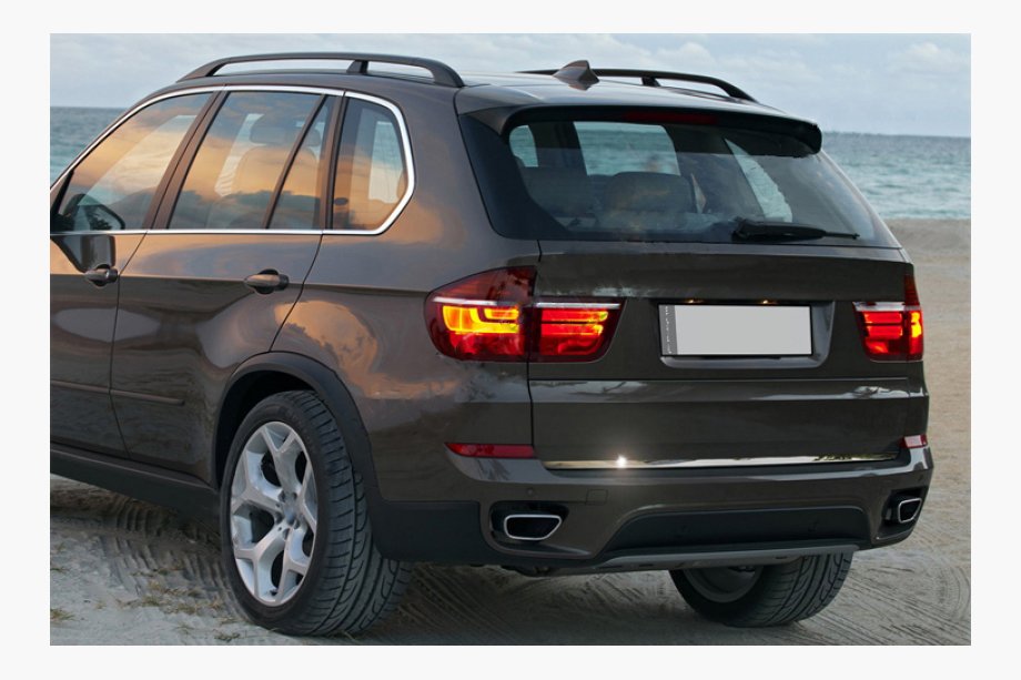 BMW X5 E70 2007–2013 Bagklapskantliste (rustfrit stål) Image
