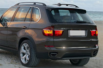 BMW X5 E70 2007–2013 Bagklapskantliste (rustfrit stål) foto 1