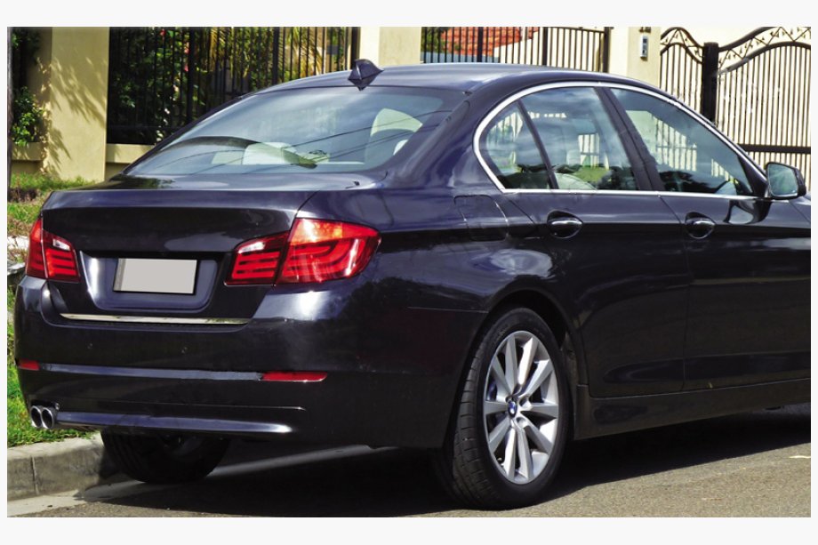 BMW 5-serie F10/F11 2010–2016 Bagagerumskantliste (SD) i rustfrit stål OmsaLine - italiensk rustfrit stål Image