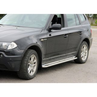 Sidetrin KB001 (rustfrit stål) BMW X3 E83 2003–2010 foto 1