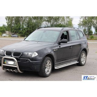 Sidetrin KB001 (rustfrit stål) BMW X3 E83 2003–2010 foto 2
