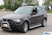 BMW X3 E83 2003–2010 Sidetrin KB001 (rustfrit stål) foto 2