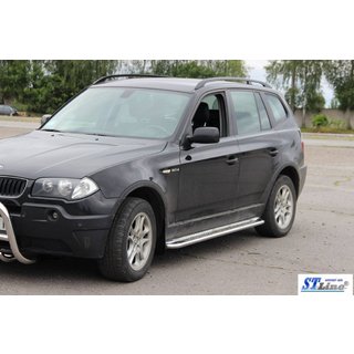 Sidetrin KB001 (rustfrit stål) BMW X3 E83 2003–2010 foto 3