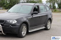 BMW X3 E83 2003–2010 Sidetrin KB001 (rustfrit stål) foto 3