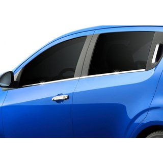 Nedre vindueslister i rustfrit stål Chevrolet Aveo T300 2011–2020 foto 3