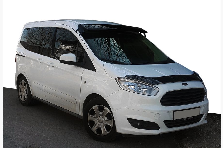 Ford Courier 2014–2023 Forrudevisir (sort højglans, 5 mm) Image